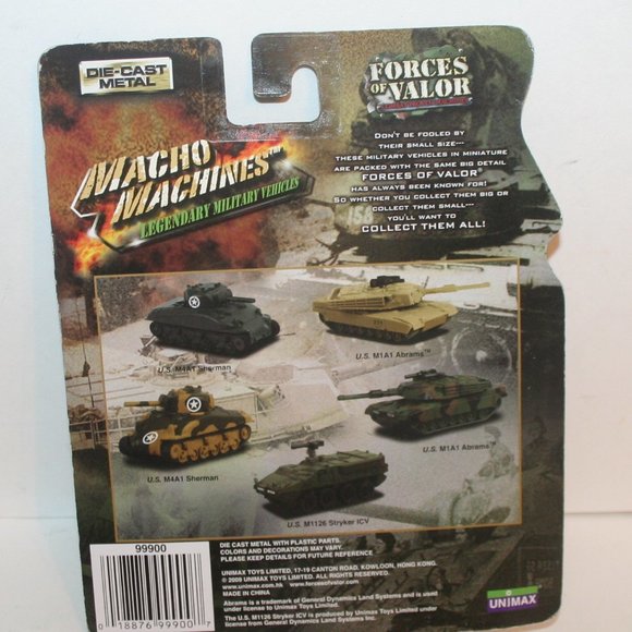 Forces Of Valor Macho Machines U.S. M1126 STRYKER ICV Diecast Tank - Picture 2 of 3